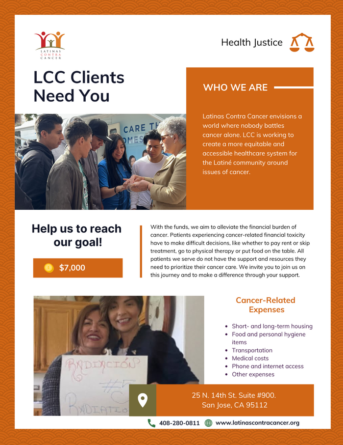 Help Us Alleviate The Financial Burden For Cancer Latinas Contra   LrkfCu5QgGVOby1HWtmV