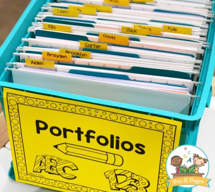 How to Make Preschool Portfolios with Your Students - Fun-A-Day!