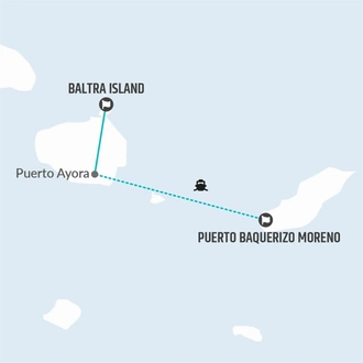 tourhub | Bamba Travel | Galapagos Island Hopping Adventure 5D/4N | Tour Map