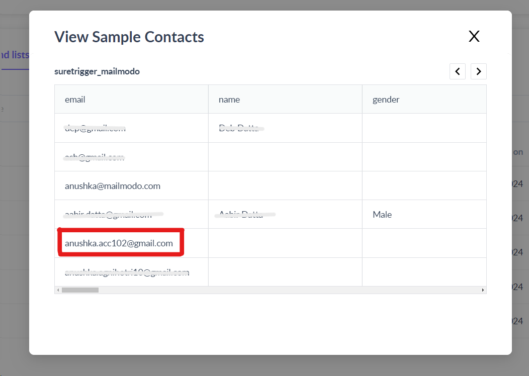 Trigger campaign in Mailmodo through SureTriggers