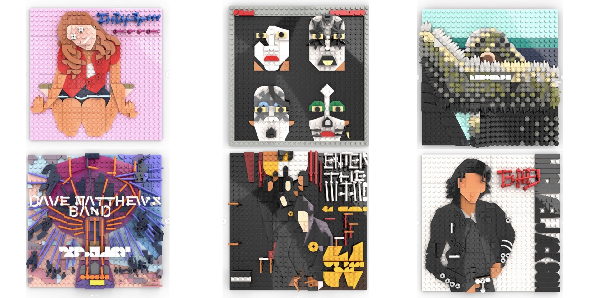 LEGO artist Adnan Lotia builds album covers of Michael Jackson, Beyoncé, Britney Spears, Radiohead, and more