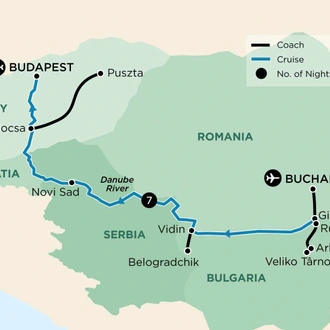 tourhub | APT | Legends of the Balkans | Tour Map