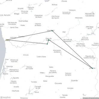 tourhub | Riviera Travel | History of the Douro – from Portugal to Spain - MS Douro Elegance | Tour Map