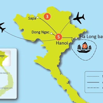 tourhub | Tweet World Travel | 11- Day Essential Northern Vietnam Tour | Tour Map