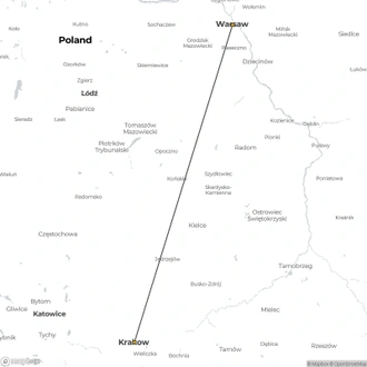 tourhub | Omega Tours | Highlights of Poland | Tour Map