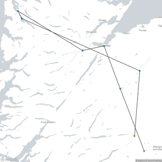 tourhub | Brightwater Holidays | Scotland: Highland Wildlife Safari 4656 | Tour Map