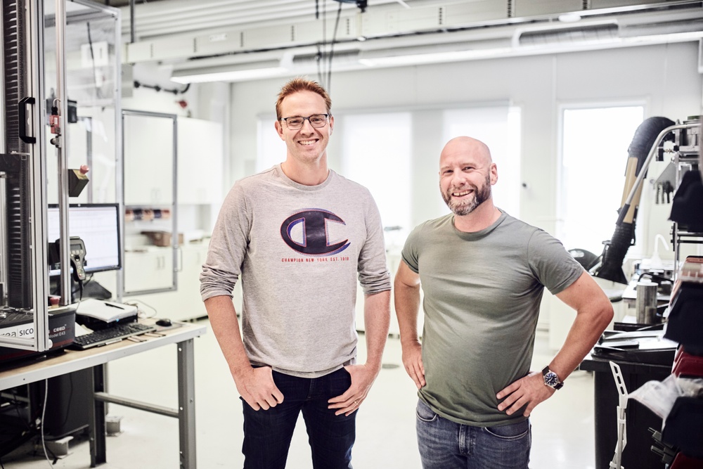 Jesper Eman, vd Centropy, och Fredrik Högberg, vd More Industries. Foto: Olivia Markström