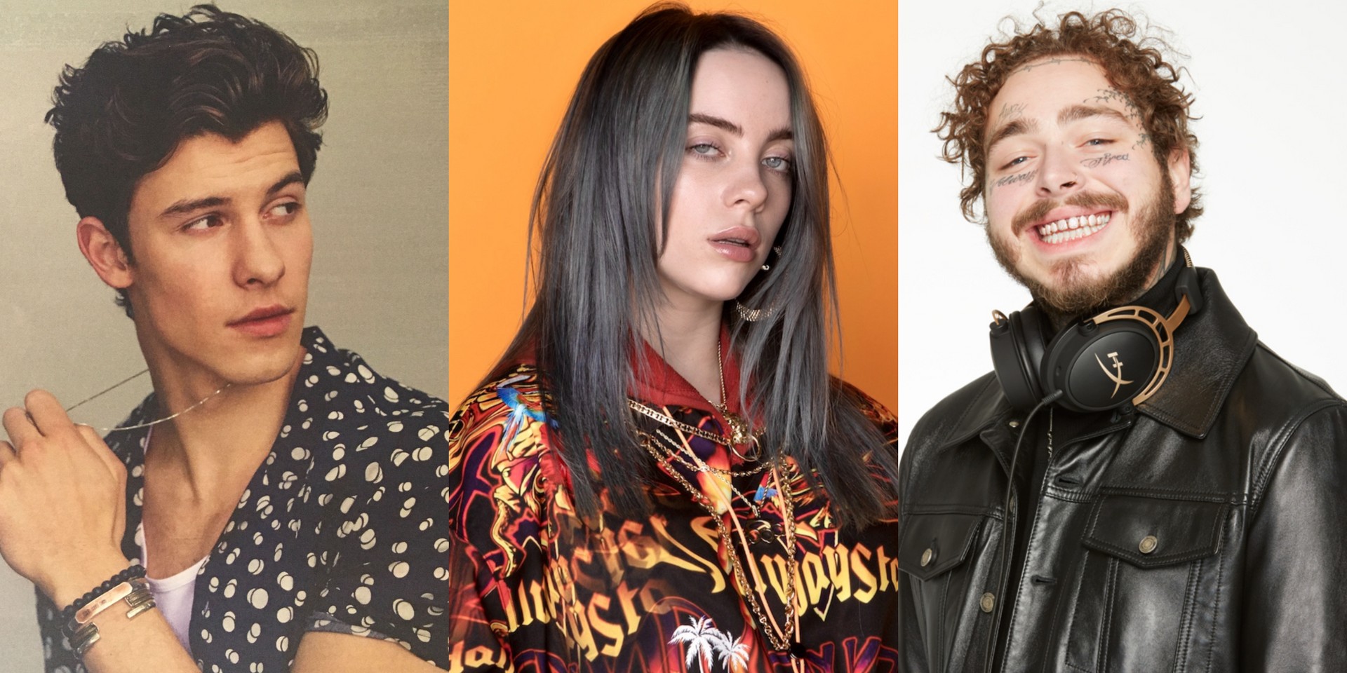 Billie Eilish, Post Malone and Shawn Mendes are among the most-streamed artists on Spotify in 2019
