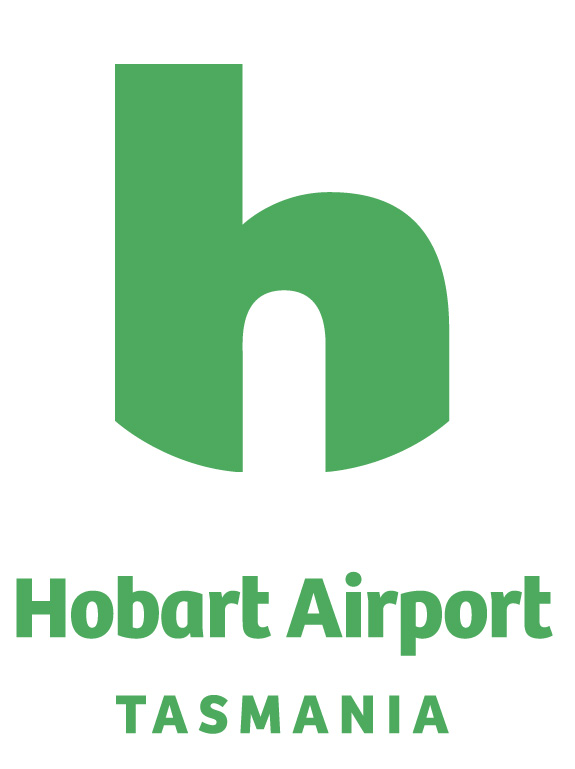 Hobart Airport logo in green