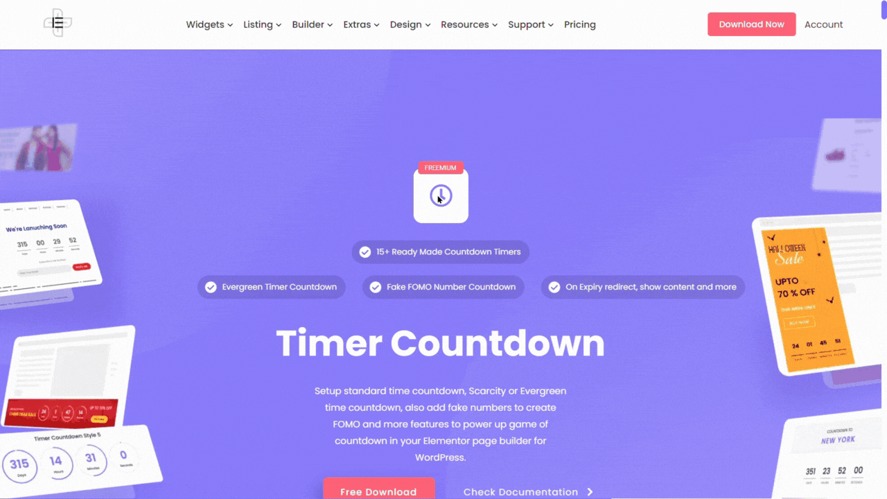 5 best wordpress countdown timer plugins [use fomo] from the plus addons for elementor