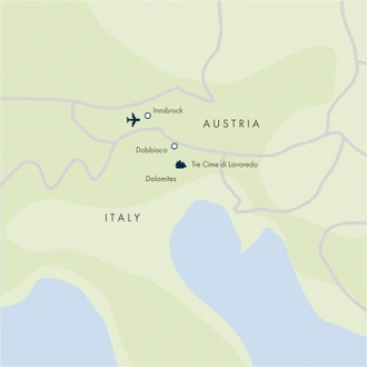 tourhub | Exodus | Cross-country Skiing Dobbiaco | Tour Map