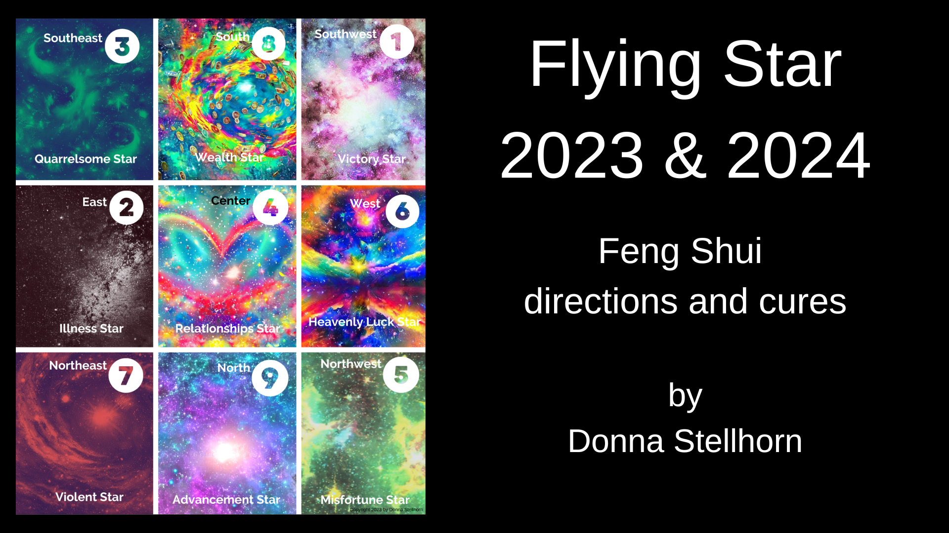 Flying Star 2023 and 2024 Astrology, Tarot and Feng Shui with Donna