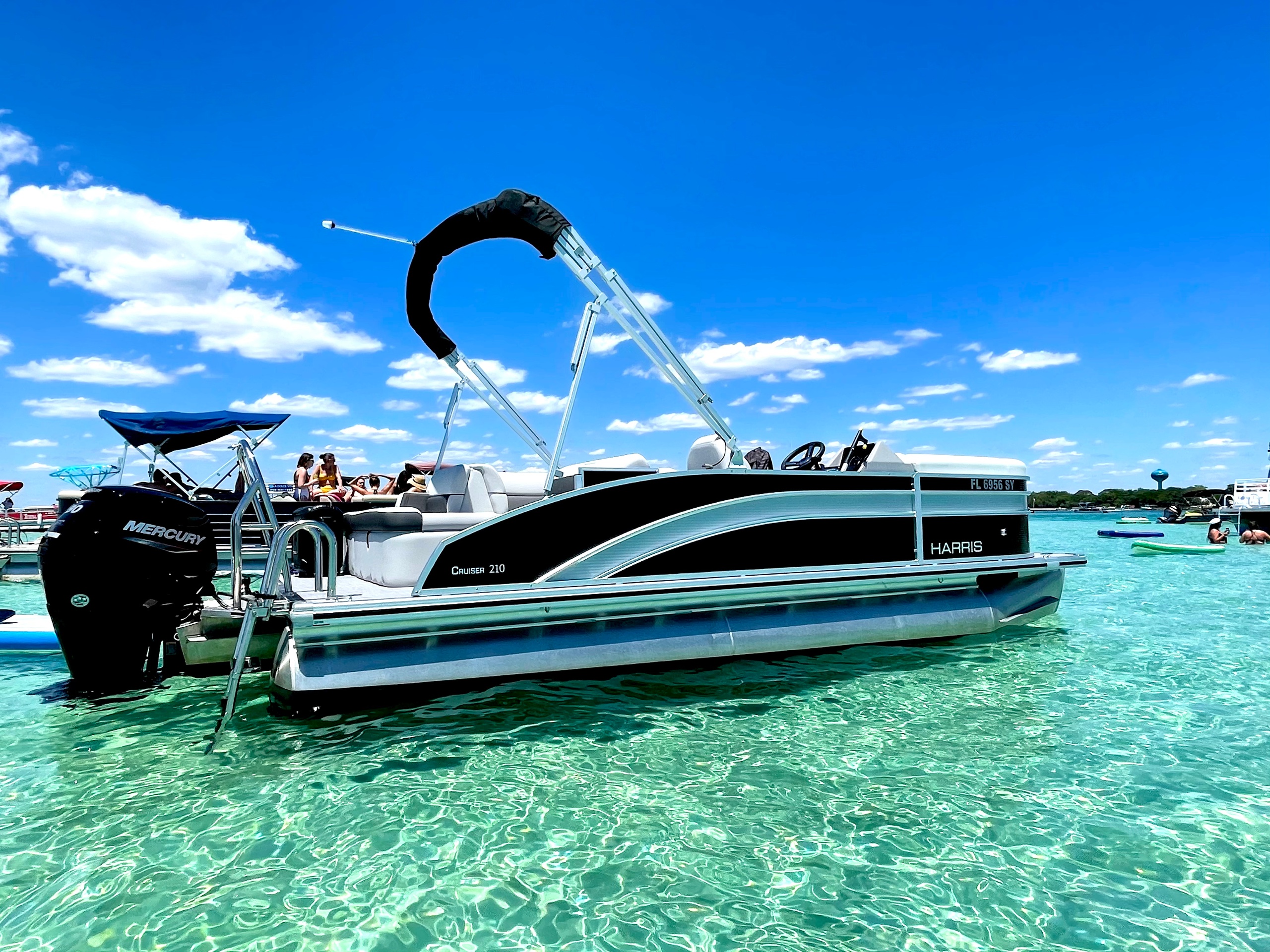 Private Pontoon Party for Up to 6 Guests with Captain, Snorkeling & More (2-4 Hrs BYOB Charter) image 1