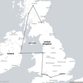 tourhub | Expat Explore Travel | Best Of Uk & Ireland | Tour Map