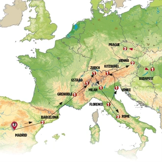 tourhub | Europamundo | The Best of Europe | Tour Map