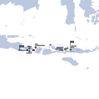 tourhub | Contiki | Indonesia Island Hopping | Tour Map