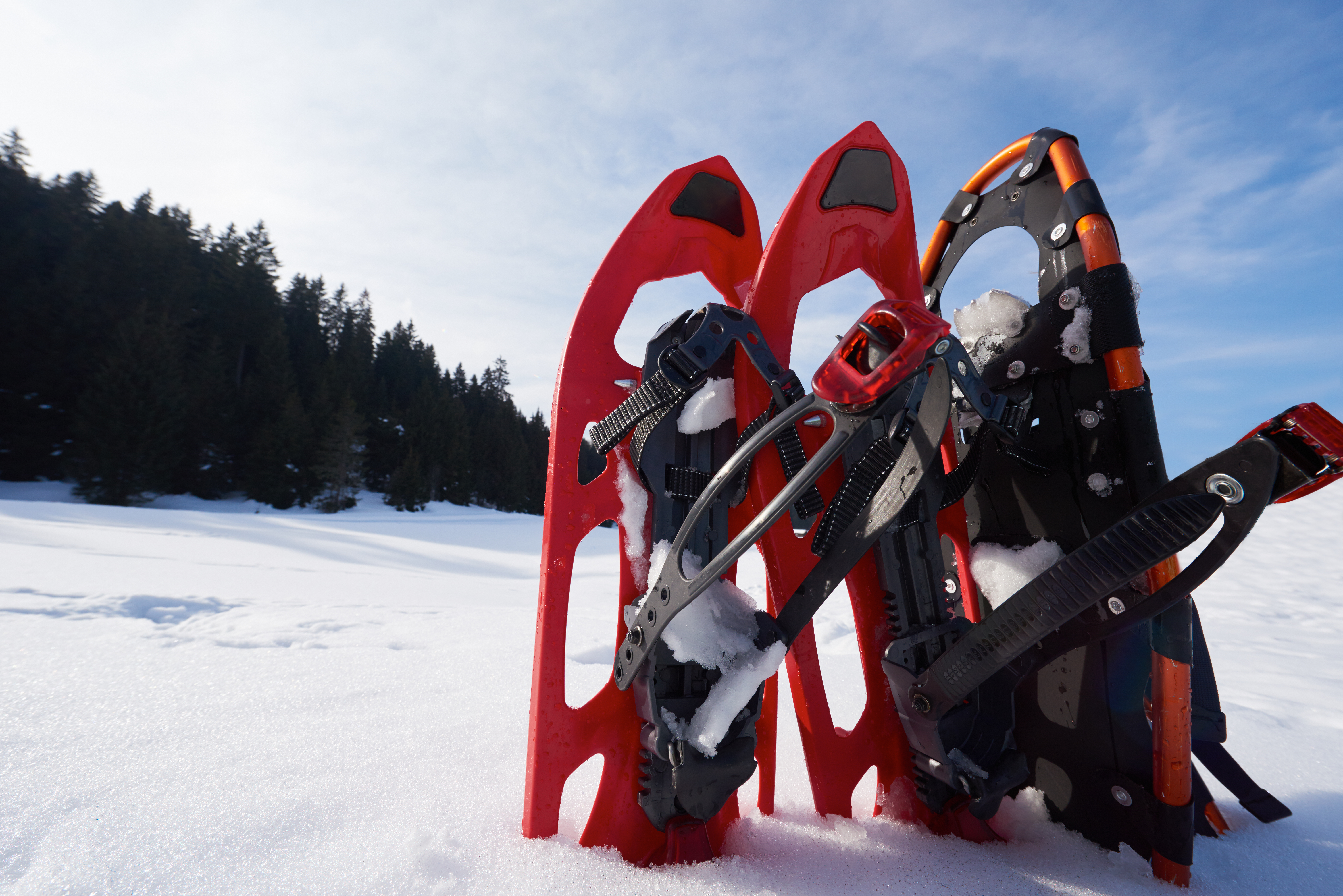 snowshoes used for walking on snow
