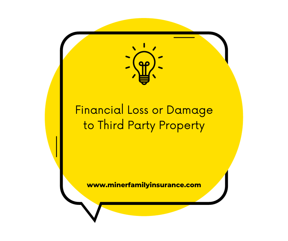 Financial Loss or Damage to Third Party Property