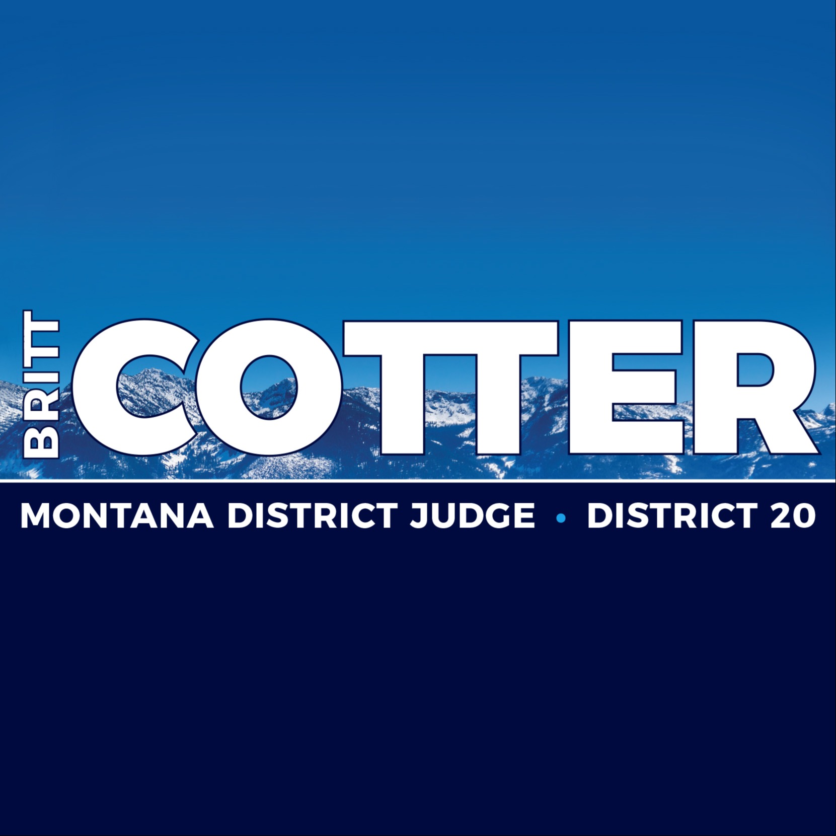 Britt Cotter for Montana District Judge logo