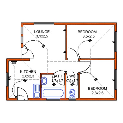 Unit Type 45sqm