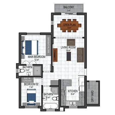 T71L - Open plan first and second floor