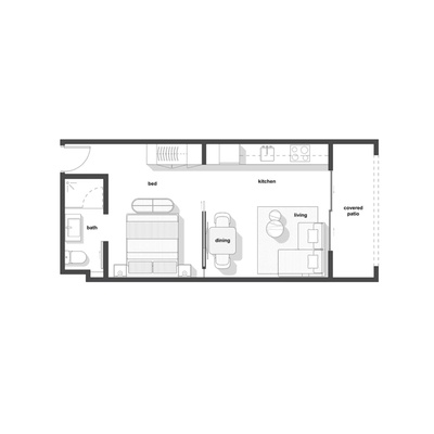 1 Bedroom C1, C2, D and E
