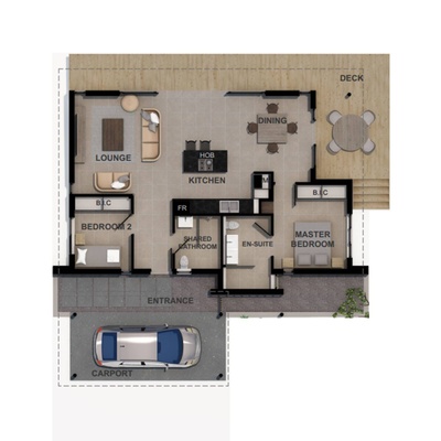 2 Bedroom Unit