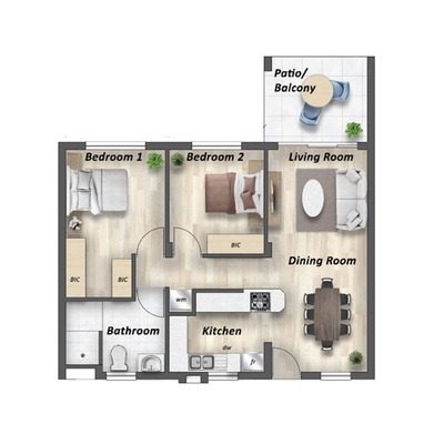 Apartment 2C / 2D