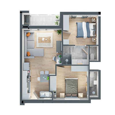 Type 2B - Luxury apartment