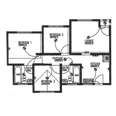 Plan 60 - 3 Bedroom