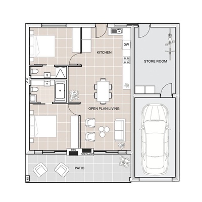 Lower Level Unit with Garage