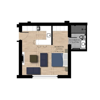 Apartment (studio) - Redwood