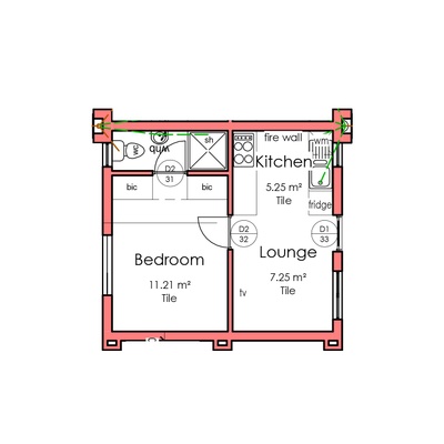 Type A - 1 Bed