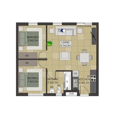 51sqm Unit