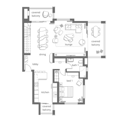 Phase 3 - 3 Bed duplex corner penthouse A