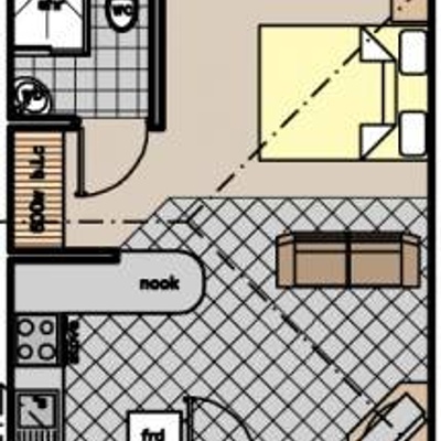 Unit Type A - 1 Bedroom