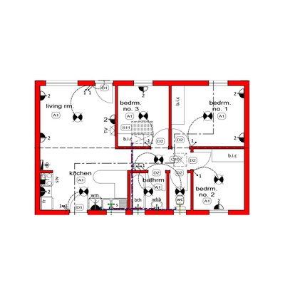 63sqm Unit Separate Bath and Toilet