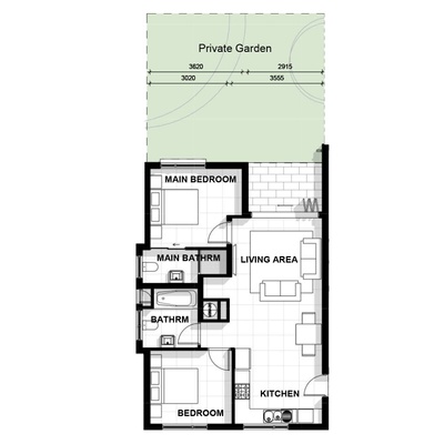 Block X - GF Right/Left (mirror units)