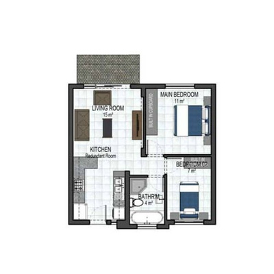 54sqm Economy Ground Floor