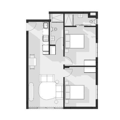 2 Bedroom North