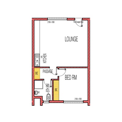 1 Bedroom Unit