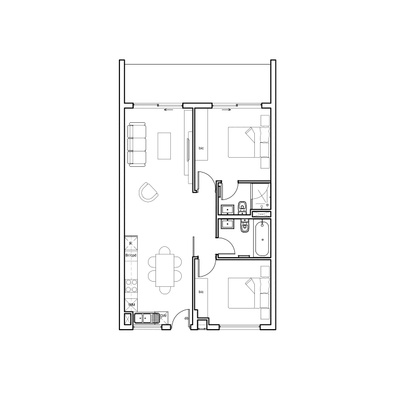 2 Bed - Type 1