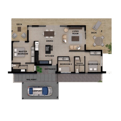 3 Bedroom Unit