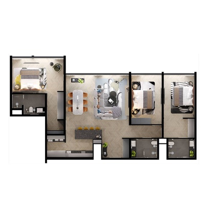 3 Bedroom (Unit 1801)