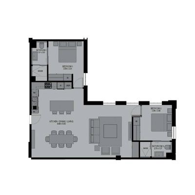 2 Bed Type 1