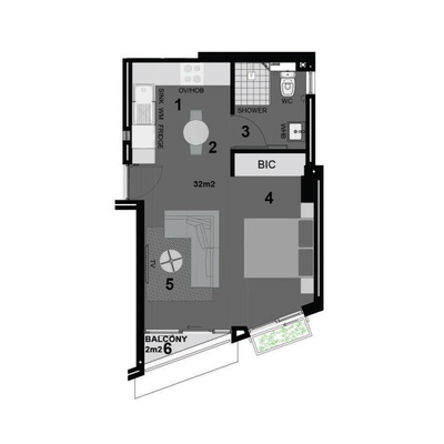 32sqm 1st / 2nd / 3rd / 4th floor