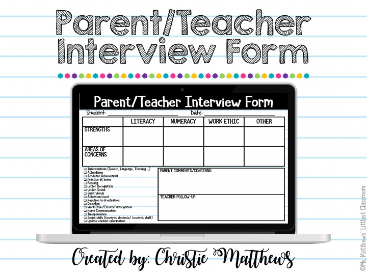 parent interview assignment