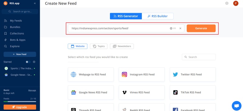 How to add a News Feed widget to your email template?