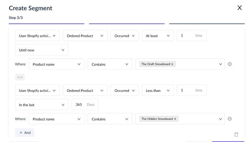 How to Create a Cross-Sell Segment of Shopify Customers
