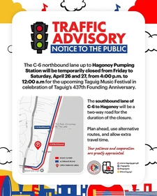 Thumbnail: C6 Northbound Temporarily Closed for Taguig Music Festival